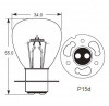 12 Volt 35/35W APF P15D 30 base Headlamp bulb